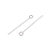 Anti-Tarnish 925 Sterling Silver Eye Pins STER-N016-0.4x20mm-01P-2