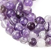 Natural Chevron Amethyst Beads Strands G-P428-04A-6mm-6