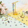   160pcs 16 Colors Baking Painted Iron Jump Rings IFIN-PH0001-85-5