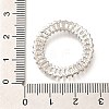 Brass Clear Cubic Zirconia Linking Rings KK-M312-30P-3