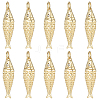 10Pcs Rack Plating Brass Pendants KK-SC0007-72-1