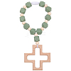 Wood & Silicone Beads Hanging Ornametns HJEW-BM00069-1