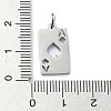 Non-Tarnish 304 Stainless Steel Pendants STAS-C097-65P-3