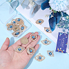 20Pcs 10 Styles Alloy Crystal Rhinestone Pendants ALRI-SC0001-64-3