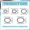 1000Pcs 5 Styles Iron Open Jump Rings IFIN-LP0001-39-2