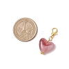Acrylic Heart Pendant Docorations HJEW-JM03705-4