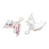 Alloy & Crystal Rhinestone & Enamel Pendants RB-CBAC8D9-02S-01-2