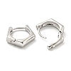 Brass Hoop Earrings EJEW-L211-010S-P-2