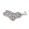 Non-Tarnish 201 Stainless Steel Pendants STAS-A094-25P-2