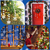 60Pcs 3 Styles Christmas Transparent Acrylic Connector Charms OACR-SC0001-56-5