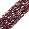 Electroplate Glass Beads Strands EGLA-A044-T1mm-A13-1