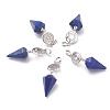 Natural Dyed Lapis Lazuli Pendants G-O194-03-1
