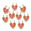 Alloy Enamel Charms ENAM-T012-02R-RS-1