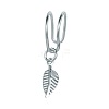 1 Pcs Alloy Leaf Cuff Earrings for Women WGFA45F-15-1