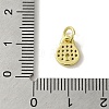 Brass Micro Pave Cubic Zirconia Charms KK-M283-28B-02-3