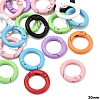 20Pcs Spray Painted Alloy Spring Gate Rings FIND-YW0017-97-1