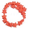 Synthetic Coral Dyed Carved Beads Strands CORA-K009-06C-02-4