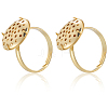 Brass Adjustable Ring Findings KK-BBC0018-54C-6