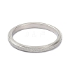 Non-Tarnish 2mm Matte Plain Dome Finger Ring for Girl Women RJEW-C012-01E-P-1