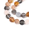 Electroplate Glass Beads Strands X-EGLA-N022-03A-A03-3