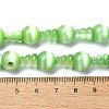 Cat Eye 3-Hole Guru Bead Strands G-K149-52C-2