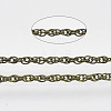 Soldered Brass Coated Iron Rope Chains CH-T002-04AB-1