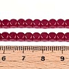 Lab Grown Red Corundum Beads Strands G-G106-N01-03-4