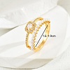 Elegant Copper Plated Gold Pearl Ladies Party Vacation Ring VD5623-4-1