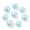 Spray Painted ABS Plastic Imitation Pearl Beads OACR-T015-05B-07-3