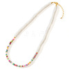 Rainbow Shell Beaded Necklace Versatile Collarbone Jewelry Accessory JY7832-5-1