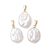 Natural Nucleated Baroque Keshi Pearl Pendants PALLOY-JF05470-01-1