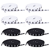 4 Pairs 2 Colors Polyester Flat Shoelaces FIND-FH0012-24-1