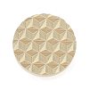 Texture Theme Round Brass Stamp Head AJEW-M036-01C-G-2