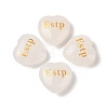 Natural Quartz Crystal Heart Engraving MBTI Figurines Statues for Home Office Desk Decorations X1-G-K353-05J-1