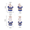 40Pcs 2 Style Zinc Alloy Enamel Pendants ENAM-CJ0001-105-2