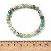 Natural Green Line Jasper Round Beaded Stretch Bracelets for Women BJEW-F535-02A-5