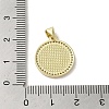 Brass Micro Pave Clear Cubic Zirconia Pendants KK-I708-03C-G-3