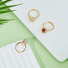 3pcs 3 styles Brass Adjustable Ring Findings FIND-FI0001-06G-4