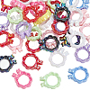 40Pcs UV Plating Acrylic Beads OACR-SP0001-84-1