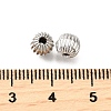 Brass Corrugated Beads KK-V011-01B-P-2