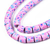 Handmade Polymer Clay Bead Strands CLAY-T020-10D-2
