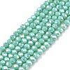 Electroplate Glass Beads Strands EGLA-A044-P2mm-B14-1