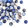 Natural Sodalite Round Beads Strands G-OC0001-91-1