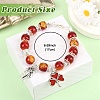 Alloy Enamel Clover & Leaf & Bowknot Charm Bracelets BJEW-YW00008-2