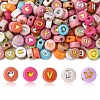200Pcs Opaque Acrylic Beads PACR-FS0001-03-1
