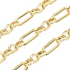 Brass Rectangle Link Chains KK-C251-28G-1