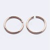 925 Sterling Silver Open Jump Rings STER-F036-02RG-0.9x4mm-2