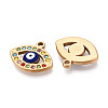 304 Stainless Steel Rhinestone Pendants STAS-N110-52B-G-2
