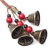 Iron Bell Pendant Decoration HJEW-JM02472-4