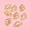8Pcs 4 Styles Rack Plating Alloy Enamel Pendants ENAM-FS0004-74-3